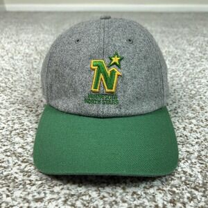 Minnesota North Stars Mens Hat One Size Strap Back Gray Hockey NHL 47 Brand Cap
